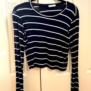 Cotton On, Navy Blue, Stripes, Size small